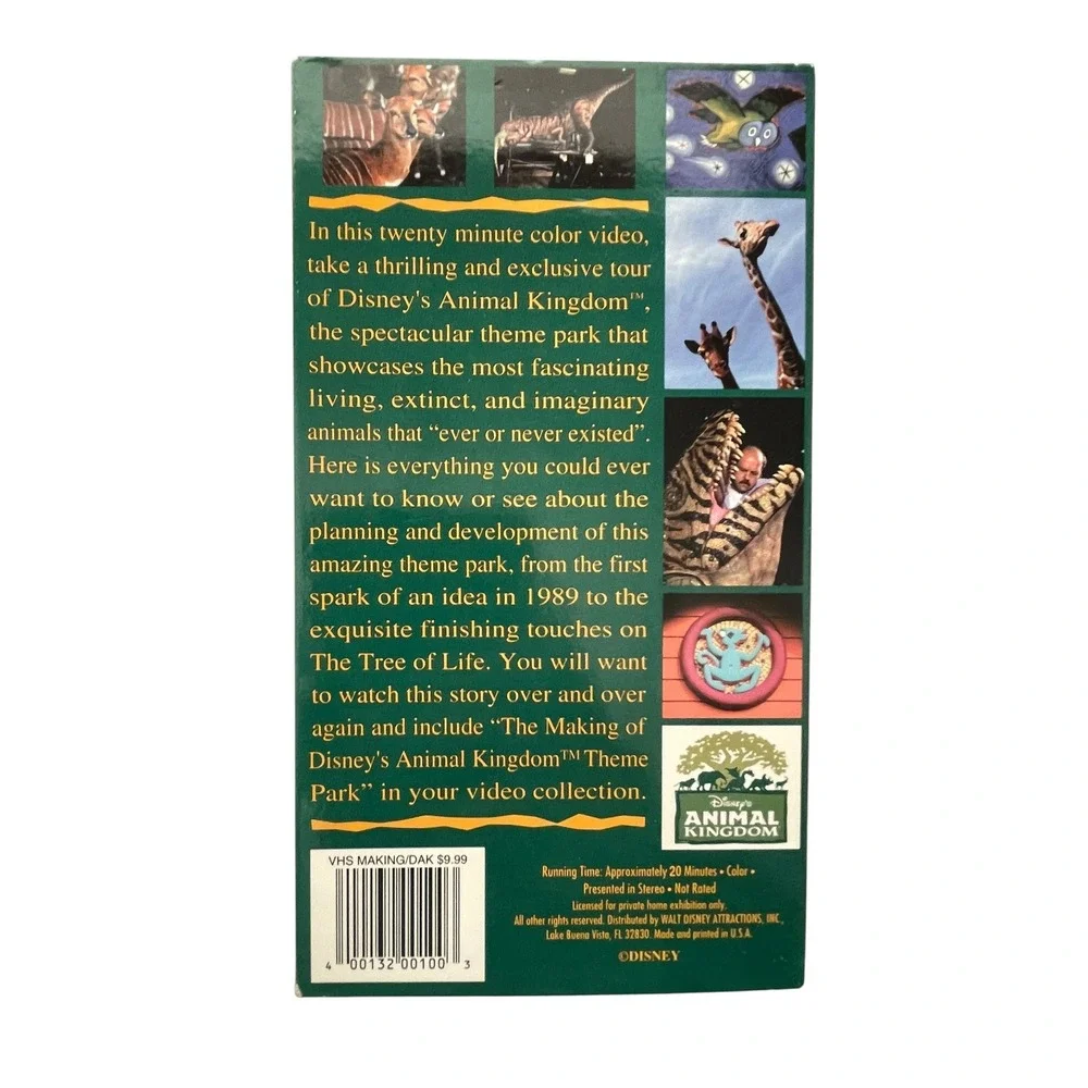 The Making of Disney's Animal Kingdom Theme Park VHS The Video Documentary 20